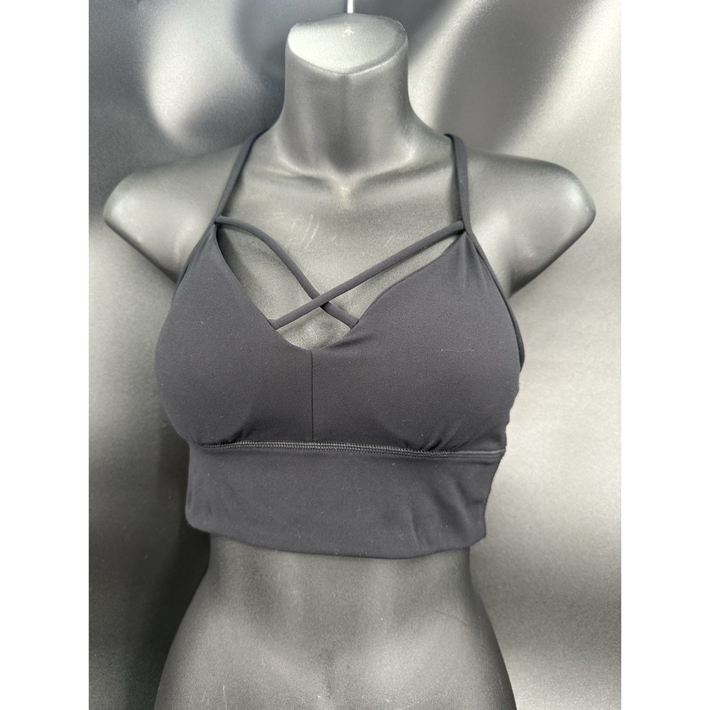 Paragon Sports Bra Women's‎ M Black Racerback Workout Yoga Racerback Workout Gym